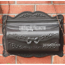Load image into Gallery viewer, Rural Style Aluminium Alloy Small Mail Box Mailbox Metal Newspaper Letters Post Box Wall Mounted Home Garden Yard Decro Mailbox