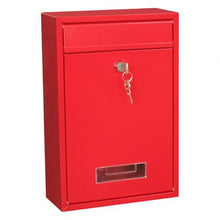 Load image into Gallery viewer, Vintage Pastoral Outdoor Iron Mailbox with Key Lockable Wall Mounted Post Box Key Mail Box Water Proof letterbox Garden Supplies