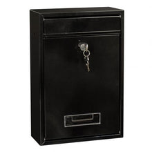 Load image into Gallery viewer, Vintage Pastoral Outdoor Iron Mailbox with Key Lockable Wall Mounted Post Box Key Mail Box Water Proof letterbox Garden Supplies