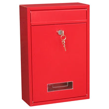 Load image into Gallery viewer, Mailbox Outdoor Wall Mount Security Locking Mailbox Letter Box for Home Garden Decoration Letter Newspaper Magazine Post Box