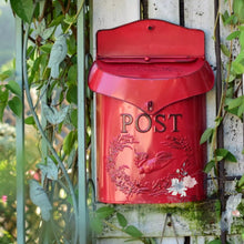 Load image into Gallery viewer, Pastoral Lockable Secure Iron Post Box Vintage Handmade Metal Letter Newspaper Mail Box Wall Mounted Creative Mailbox HW176