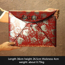 Load image into Gallery viewer, European style iron retro mailbox, sealed suggestion box, newspaper box, wedding garden decor mail box for home