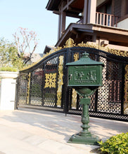 Load image into Gallery viewer, Hot Sale vertical Mailbox  Mail Box Aluminium alloy upright Metal Post Letters Box  Country Cast Iron garden outdoor supply