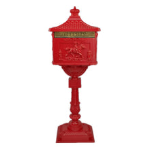 Load image into Gallery viewer, Hot Sale vertical Mailbox  Mail Box Aluminium alloy upright Metal Post Letters Box  Country Cast Iron garden outdoor supply