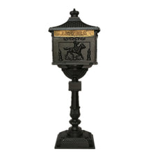 Load image into Gallery viewer, Hot Sale vertical Mailbox  Mail Box Aluminium alloy upright Metal Post Letters Box  Country Cast Iron garden outdoor supply